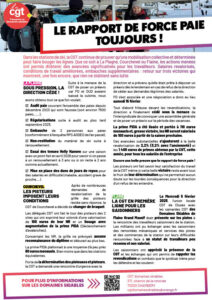 Le rapport de force paie toujours !